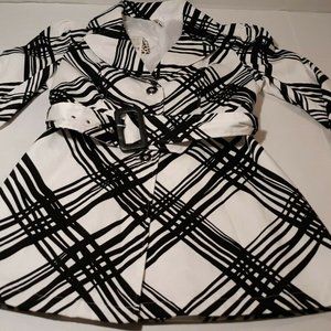 Heart Soul Women's Trench Jacket  Long Sleeve Belt